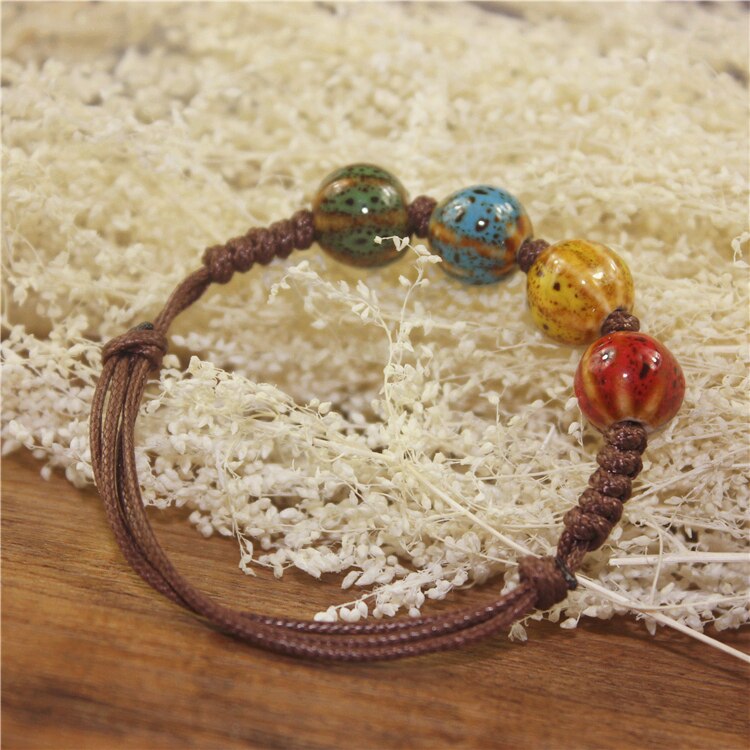 Fruchtreif, Armband, Naturschoen - #bunt, #frucht, #keramik, #sommer, #winter