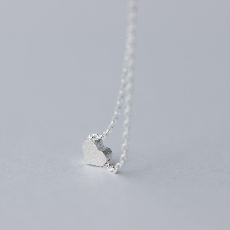 Silberherz, Kette, Naturschoen - #herz, #sterlingsilber