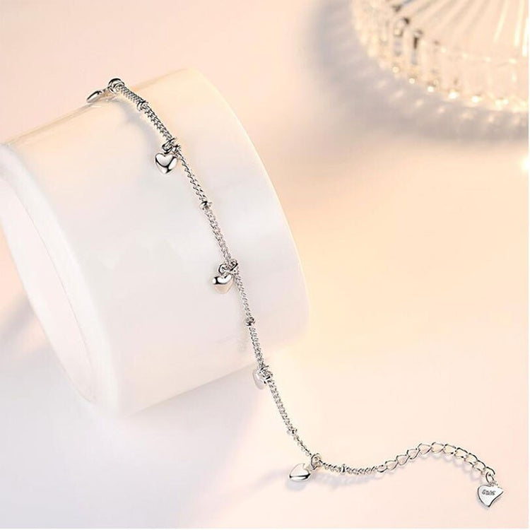 Herzchenband, Armband, Naturschoen - #herz, #sterlingsilber