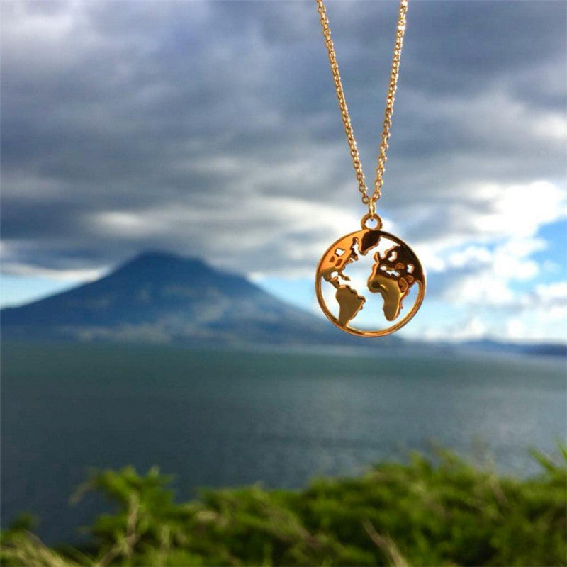 Erdenglanz, Kette, Naturschoen - #sterlingsilber, #vergoldet, erde, welt