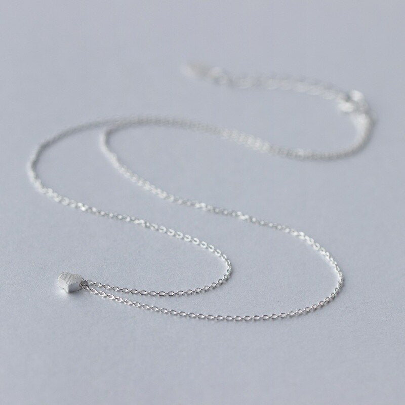 Silberherz, Kette, Naturschoen - #herz, #sterlingsilber