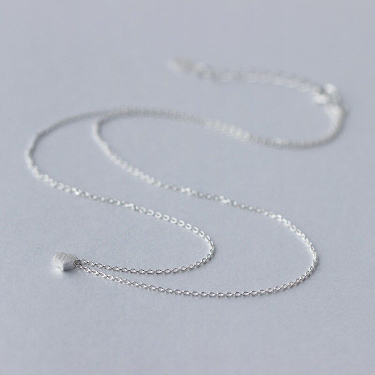 Silberherz, Kette, Naturschoen - #herz, #sterlingsilber