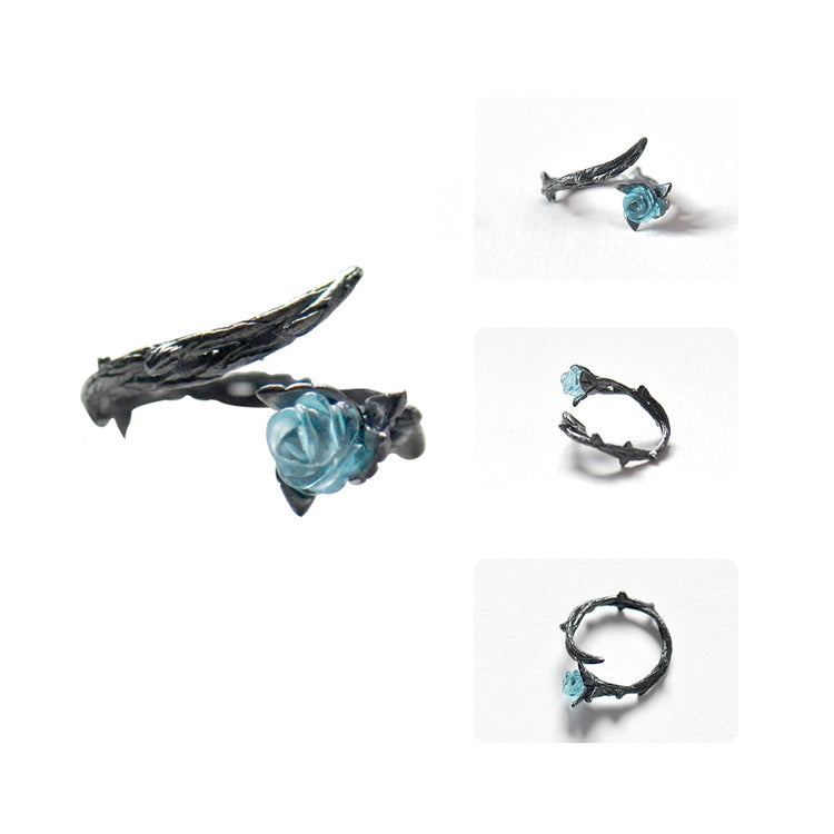 Rosenstrauch, Ring, Naturschoen - #blume, #blüte, #rose, #sommer, #sterlingsilber