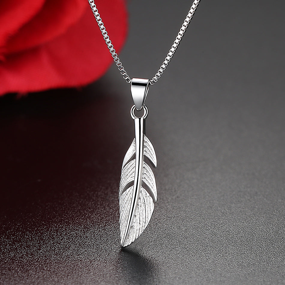 Silberfeder, Kette, Naturschoen - #feder, #s925, #sterling, #sterlingsilber