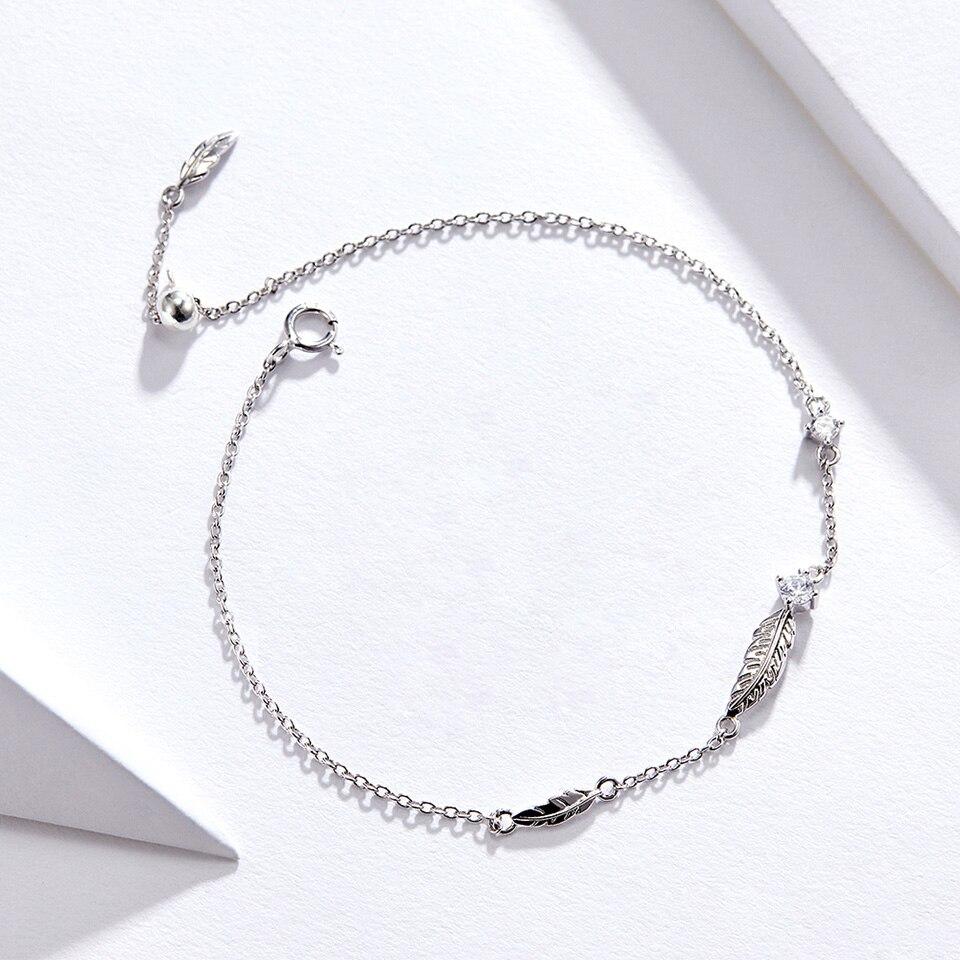 Federband, Charmband, Naturschoen - #armband, #band, #boho, #feder, #sterlingsilber, #vogel, #wald