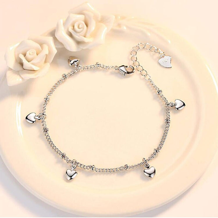 Herzchenband, Armband, Naturschoen - #herz, #sterlingsilber