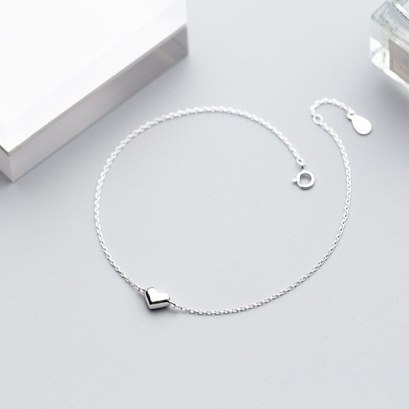 Liebesband, Armband, Naturschoen - #herz, #sterlingsilber