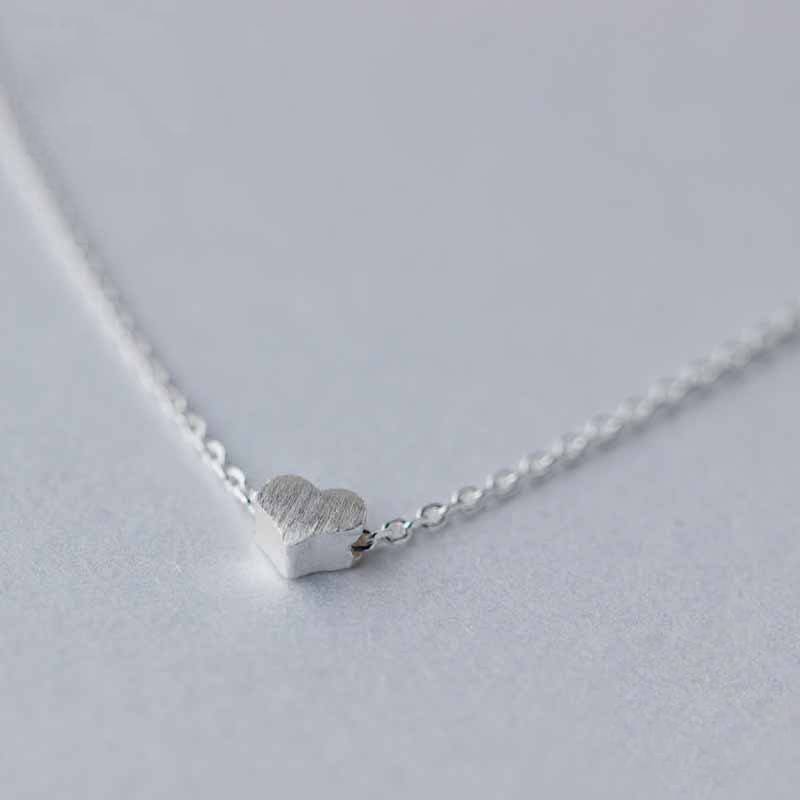 Silberherz, Kette, Naturschoen - #herz, #sterlingsilber