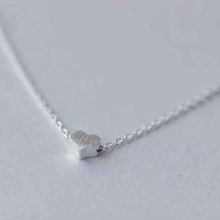 Silberherz, Kette, Naturschoen - #herz, #sterlingsilber