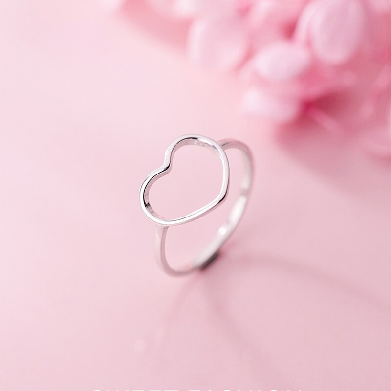 Herzring, Ring, Naturschoen - #herz, #sterlingsilber