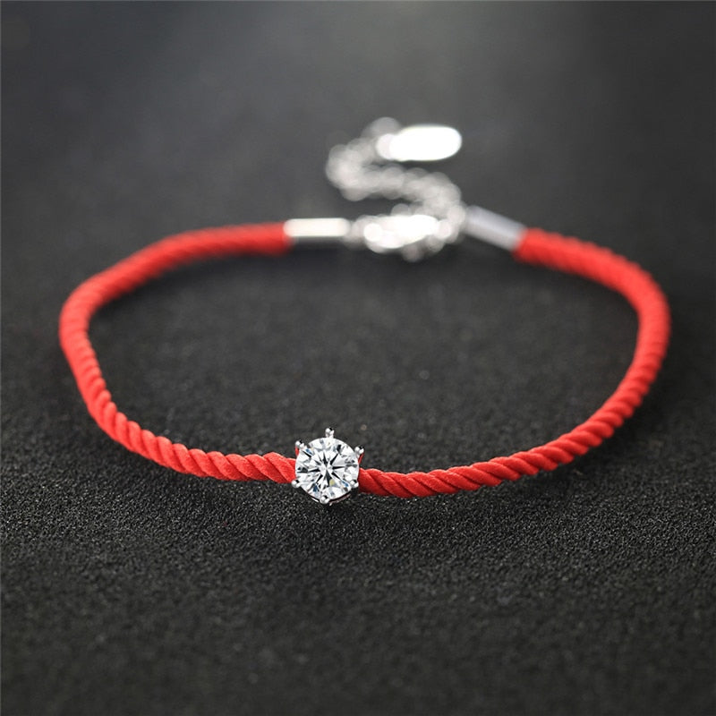 Sternenband, Armband, Naturschoen - #bunt, #himmel, #sommer, #sterlingsilber, Kristall, Seil
