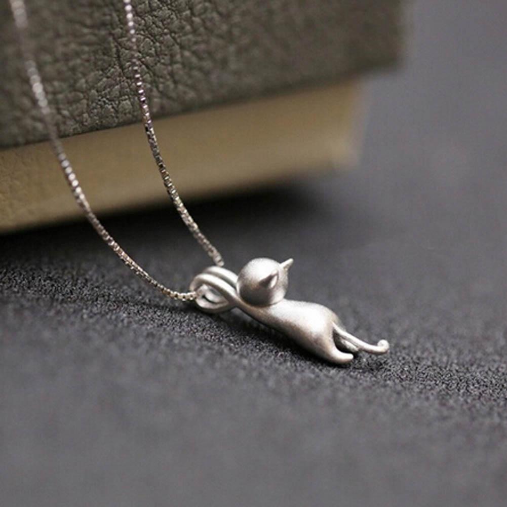 Silberkatze, Kette, Naturschoen - #925, #haustier, #katze, #sterlingsilber, #tiere, Tier