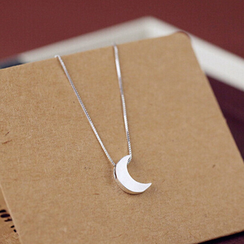Silbermond, Kette, Naturschoen - #himmel, #mond, #sterlingsilber