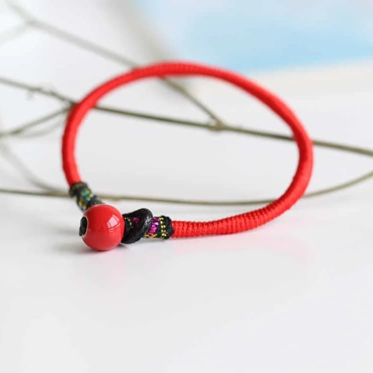 Seil, Armband, Naturschoen - #bunt, #keramik, #sommer, Natur
