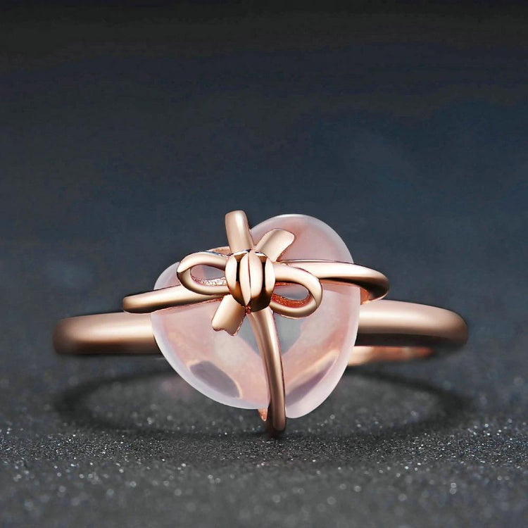 Liebesring, Ring, Naturschoen - #herz, #rosegold, #sterlingsilber