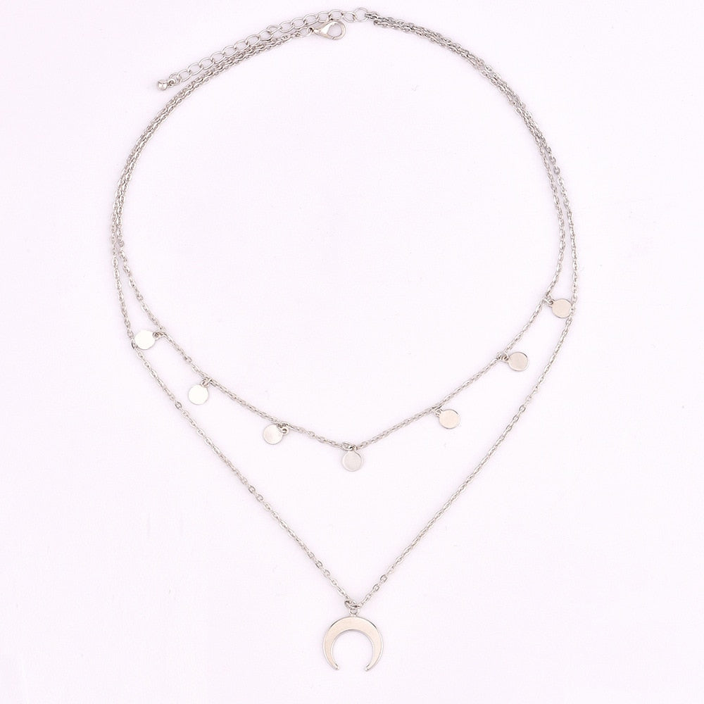 Mondkette, Kette, Naturschoen - #golden, #himmel, #layer, #mond