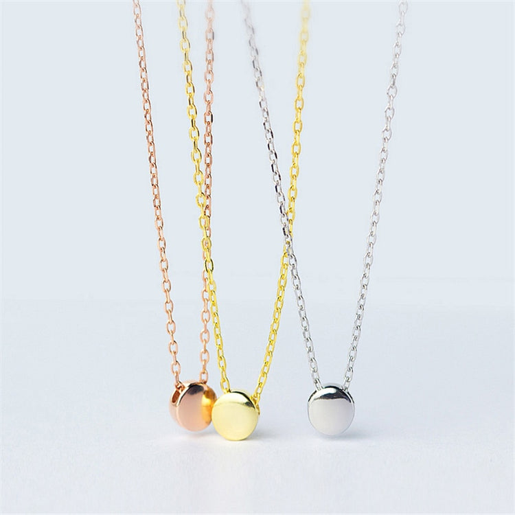 Buttonkette, Kette, Naturschoen - #golden, #rosegold, #sterlingsilber, mini